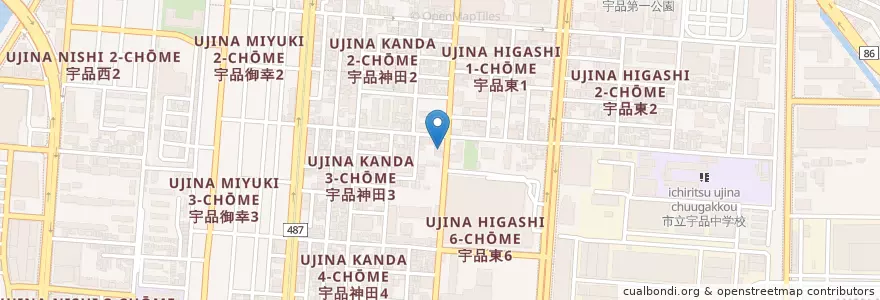 Mapa de ubicacion de 東来軒 en Japan, 広島県, Hiroshima, 南区.