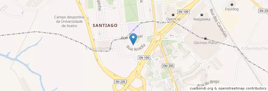 Mapa de ubicacion de Cosa Nostra en Portugal, Aveiro, Centro, Baixo Vouga, Aveiro, Glória E Vera Cruz.
