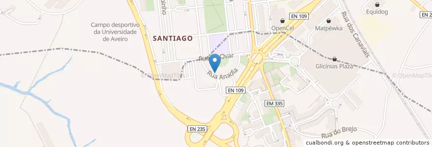 Mapa de ubicacion de Marinho & Silva en 葡萄牙, Aveiro, Centro, Baixo Vouga, Aveiro, Glória E Vera Cruz.