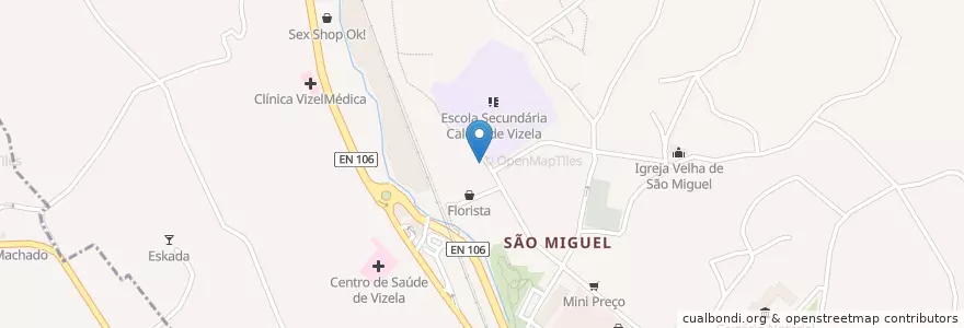 Mapa de ubicacion de Bar 5 en Portugal, North, Braga, Ave, Vizela, Caldas De Vizela.