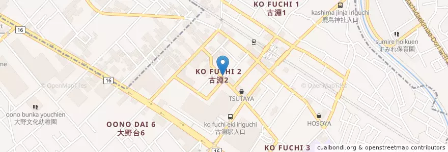 Mapa de ubicacion de 宮本耳鼻咽喉科医院 en Japan, Kanagawa Prefecture, Sagamihara, Minami Ward.