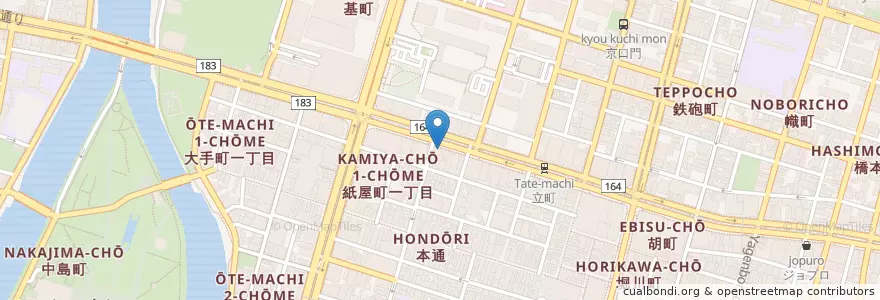Mapa de ubicacion de 土井クリニック en 日本, 広島県, 広島市, 中区.