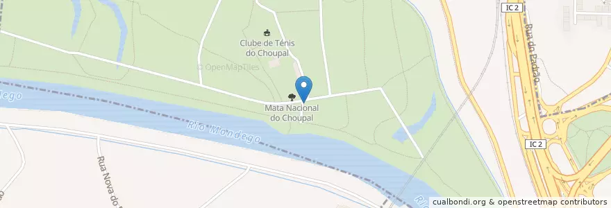 Mapa de ubicacion de Bar do Choupal en ポルトガル, Centro, Baixo Mondego, Coimbra, Coimbra, São Martinho Do Bispo E Ribeira De Frades, Sé Nova, Santa Cruz, Almedina E São Bartolomeu.