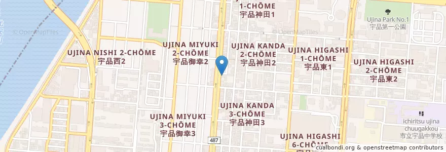 Mapa de ubicacion de 藤井循環器内科 en Japon, Préfecture De Hiroshima, Hiroshima, 南区.