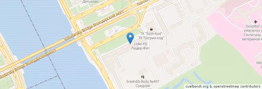 Mapa de ubicacion de Санкт-Петербург 193149 en 러시아, Северо-Западный Федеральный Округ, Ленинградская Область, Санкт-Петербург, Невский Район.