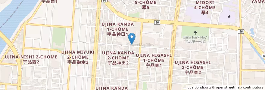 Mapa de ubicacion de 武中薬局 en Japan, Hiroshima Prefecture, Hiroshima, Minami Ward.