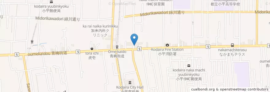 Mapa de ubicacion de サンドラッグ en Japonya, 東京都, 小平市.