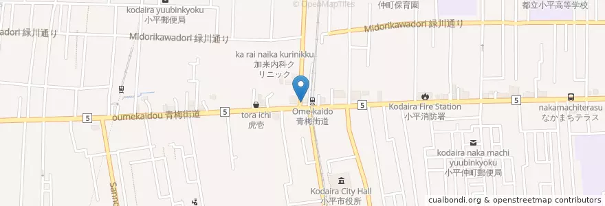 Mapa de ubicacion de スナック みち en Japan, Tokyo, Kodaira.