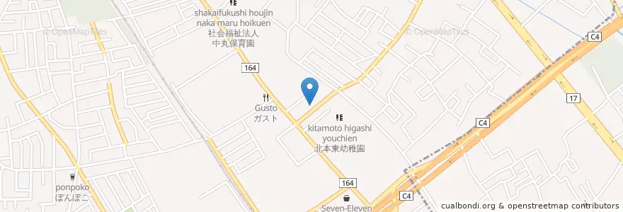 Mapa de ubicacion de アイン薬局 北本店 en Япония, Сайтама, 北本市.