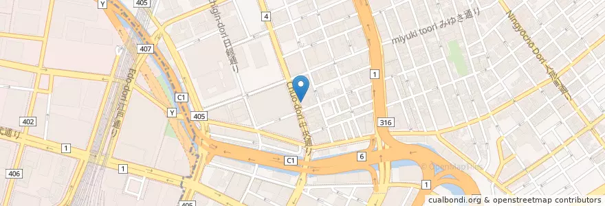 Mapa de ubicacion de sugi药妆店 en 日本, 东京都/東京都, 千代田區, 中央区.