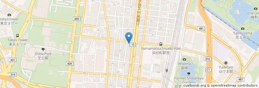 Mapa de ubicacion de 愛宕警察署大門交番 en Jepun, 東京都, 港区.