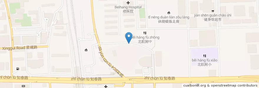 Mapa de ubicacion de 大运村 en China, Peking, Hebei, 海淀区.