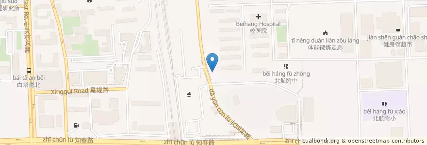 Mapa de ubicacion de 泡沫洗车 en Chine, Pékin, Hebei, 海淀区.