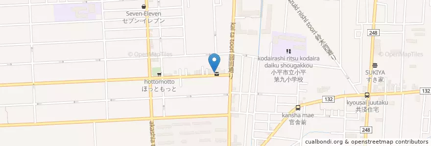 Mapa de ubicacion de 学園東 ひらぐりクリニック en ژاپن, 東京都, 小平市.