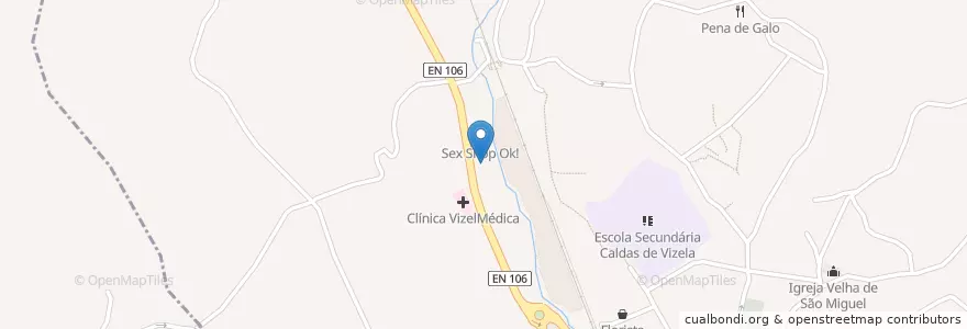Mapa de ubicacion de Teatro dos Sonhos en Portugal, Norte, Braga, Ave, Vizela, Caldas De Vizela.