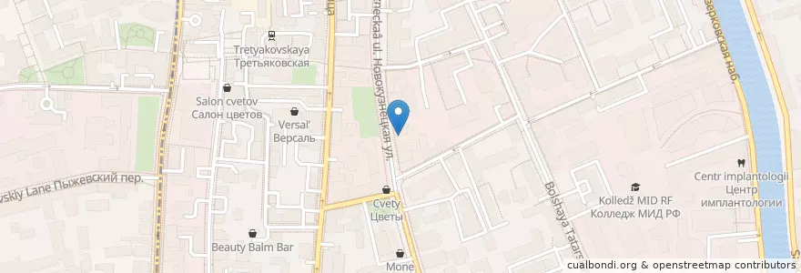 Mapa de ubicacion de ДентаВита en Russia, Distretto Federale Centrale, Москва, Центральный Административный Округ, Район Замоскворечье.