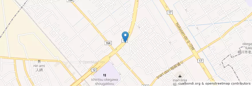 Mapa de ubicacion de サイゼリヤ en 日本, 埼玉県, 桶川市.
