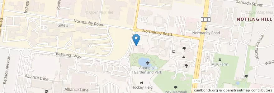 Mapa de ubicacion de JP's Cafe en Austrália, Victoria, City Of Monash.