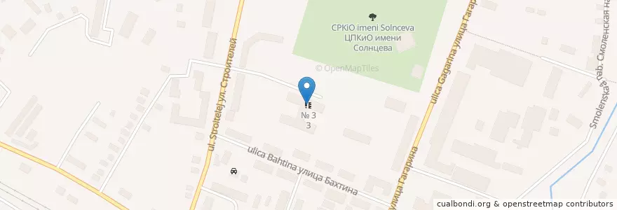 Mapa de ubicacion de № 3 en Russie, District Fédéral Central, Oblast De Smolensk, Гагаринский Район, Гагаринское Городское Поселение.