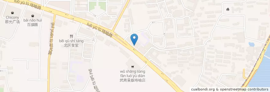 Mapa de ubicacion de 麦当劳 en Chine, Hubei, Wuhan, District De Hongshan, 珞南街道.
