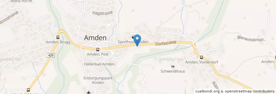 Mapa de ubicacion de Restaurant Sonne en Switzerland, Sankt Gallen, Wahlkreis See-Gaster, Amden.