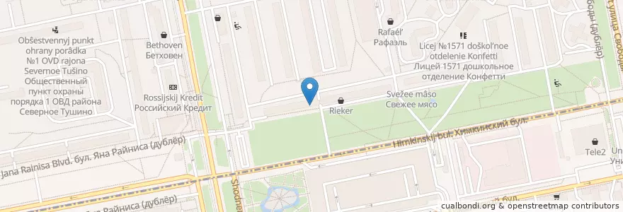 Mapa de ubicacion de Центральная детская библиотека №110 en Russia, Central Federal District, Moscow, North-Western Administrative Okrug.