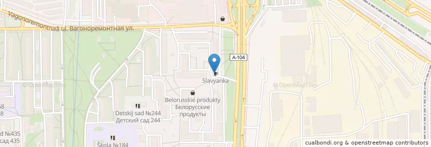 Mapa de ubicacion de Jury en Rusland, Centraal Federaal District, Moskou, Северный Административный Округ, Дмитровский Район.