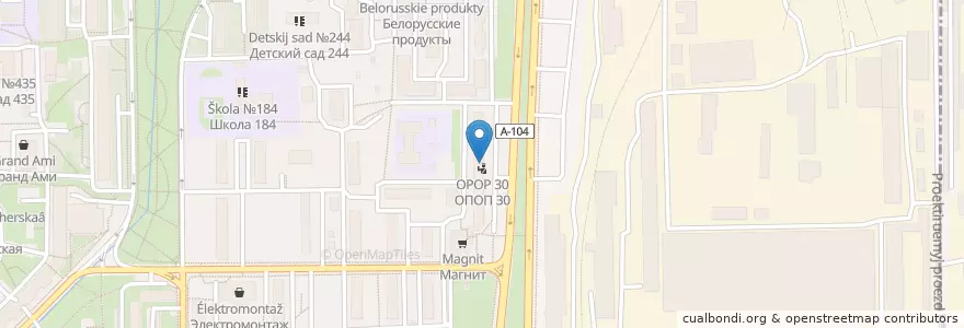 Mapa de ubicacion de ОПОП 27 en روسيا, Центральный Федеральный Округ, Москва, Северный Административный Округ, Дмитровский Район.