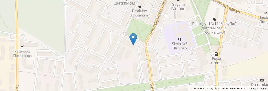 Mapa de ubicacion de Пельменная "Минутка" en Rusia, Distrito Federal Central, Óblast De Moscú, Городской Округ Ивантеевка.