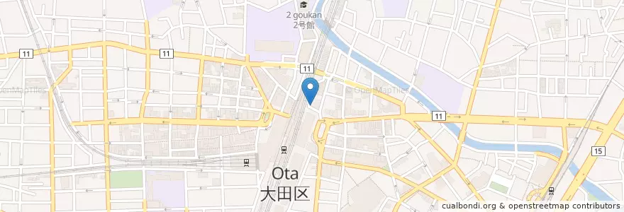 Mapa de ubicacion de 三菱UFJ銀行 en Japan, Tokio, 大田区.