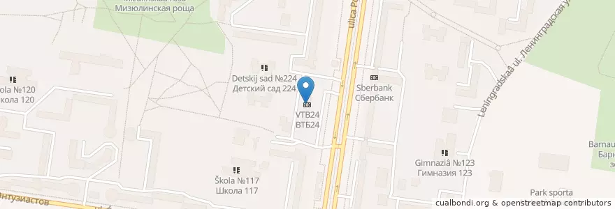 Mapa de ubicacion de ВТБ en روسيا, Сибирский Федеральный Округ, كراي ألطاي, Городской Округ Барнаул.