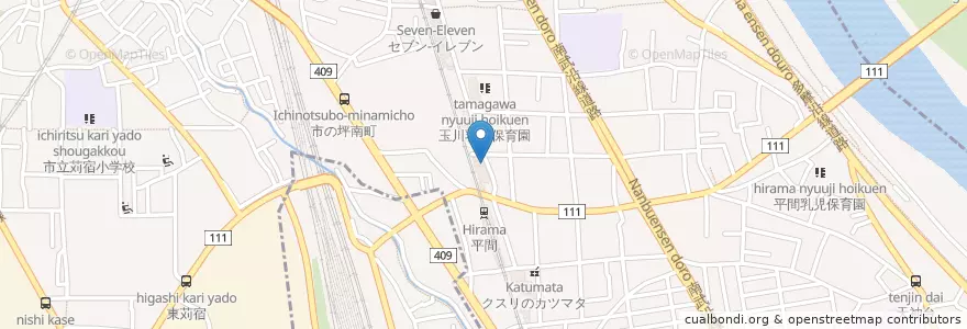 Mapa de ubicacion de 川崎信用金庫 en Japão, 神奈川県, 川崎市, 中原区.