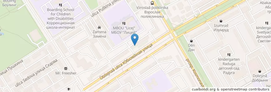 Mapa de ubicacion de Аптека 3 МП en Russland, Föderationskreis Sibirien, Republik Chakassien, Усть-Абаканский Район, Городской Округ Черногорск.