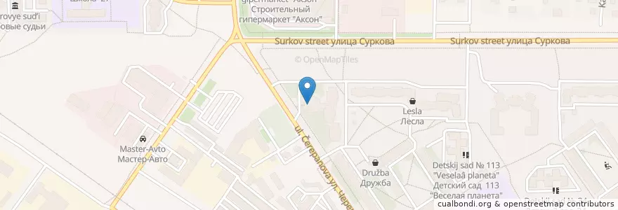Mapa de ubicacion de Детская поликлиника №2 en Rusia, Distrito Federal Central, Óblast De Yaroslavl, Рыбинский Район, Городской Округ Рыбинск.