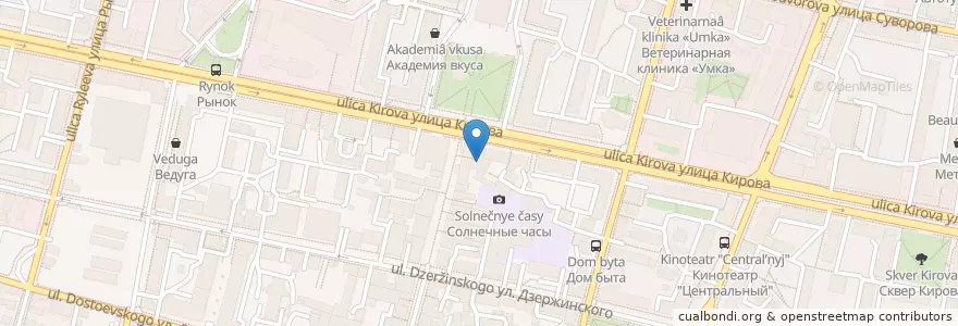 Mapa de ubicacion de Вторая калужская областная коллегия адвокатов en Rusia, Distrito Federal Central, Óblast De Kaluga, Городской Округ Калуга.