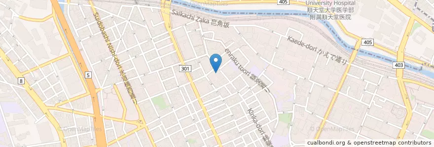 Mapa de ubicacion de カトリック神田教会 en Japão, Tóquio, 千代田区.