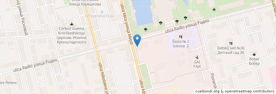 Mapa de ubicacion de Капра en Russie, District Fédéral Central, Oblast De Moscou, Городской Округ Электросталь.
