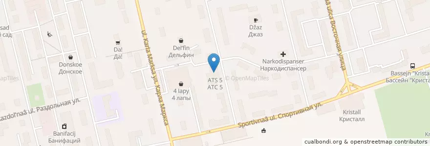 Mapa de ubicacion de АТС 5 en 러시아, Центральный Федеральный Округ, Московская Область, Городской Округ Электросталь.