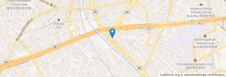 Mapa de ubicacion de カフェ・ド・クリエ en 일본, 도쿄도, 시부야구.