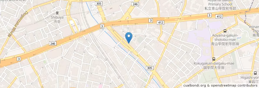 Mapa de ubicacion de フレンズ動物病院 en Japon, Tokyo, 渋谷区.