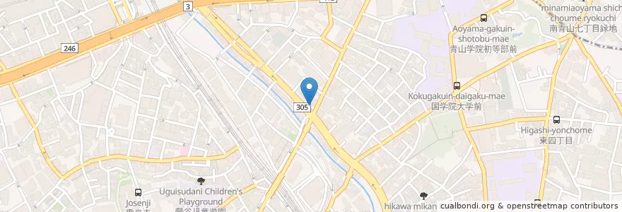 Mapa de ubicacion de 富士そば en Japón, Tokio, Shibuya.