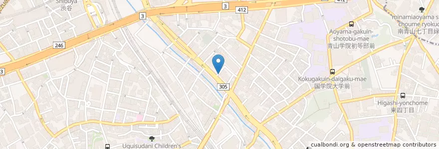 Mapa de ubicacion de 渋谷三丁目らあめん en Japan, 東京都, 渋谷区.