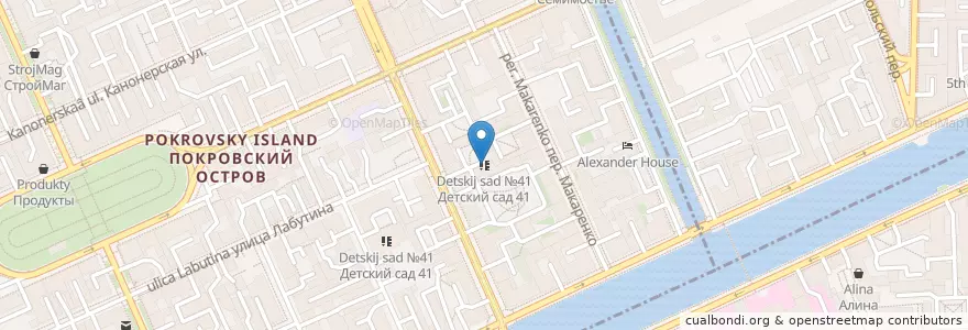 Mapa de ubicacion de Детский сад №41 en Russia, Northwestern Federal District, Leningrad Oblast, Saint Petersburg, Адмиралтейский Район.