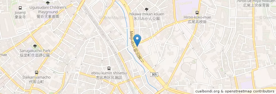 Mapa de ubicacion de 小澤歯科医院 en Japon, Tokyo, 渋谷区.