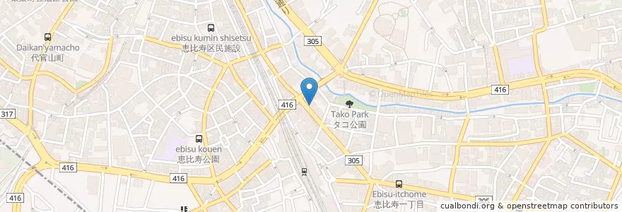 Mapa de ubicacion de ZERO1 en 日本, 東京都, 渋谷区, 渋谷区.
