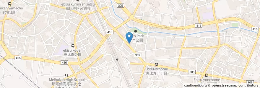 Mapa de ubicacion de 富士そば en Japon, Tokyo, 渋谷区, 渋谷区.
