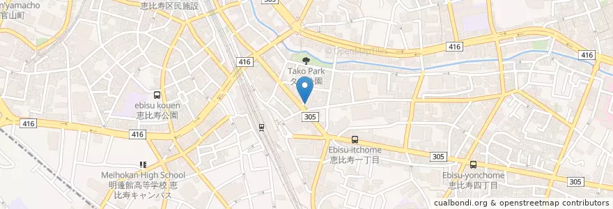 Mapa de ubicacion de 松原歯科 en 日本, 東京都, 渋谷区, 渋谷区.