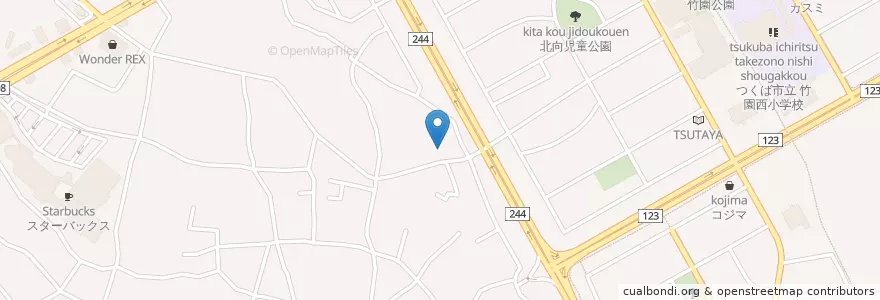 Mapa de ubicacion de 香辛飯屋 en Jepun, 茨城県, つくば市.
