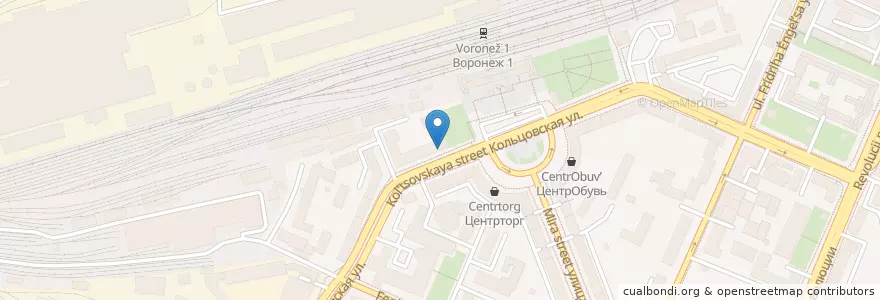 Mapa de ubicacion de 36+ en 러시아, Центральный Федеральный Округ, Воронежская Область, Городской Округ Воронеж.