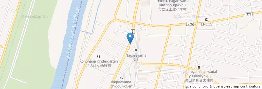Mapa de ubicacion de 石田歯科 en اليابان, 千葉県, 流山市.